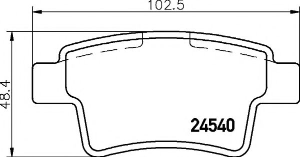 TEXTAR 2454001 Тормозные колодки для CITROËN C4 PICASSO I (CитроËн С4 пикассо 1) TEXTAR 2454001 Тормозные колодки для CITROËN C4 PICASSO I (CитроËн С4 пикассо 1)