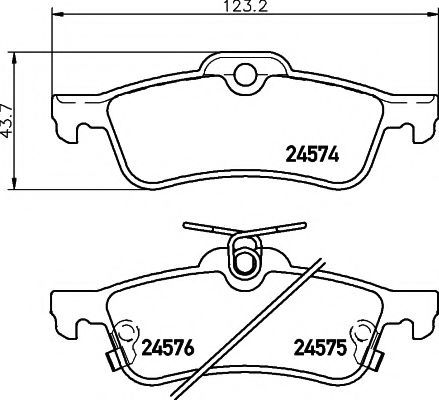 TEXTAR 2457401 Тормозные колодки для DAIHATSU CHARADE (Дайхатсу Чарадэ) TEXTAR 2457401 Тормозные колодки для DAIHATSU CHARADE (Дайхатсу Чарадэ)