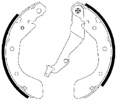 TEXTAR 91062500 Тормозные колодоки для DAEWOO KALOS (Дэу Калос)