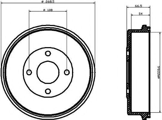 TEXTAR 94013100 Тормозной барабан для FORD MONDEO (Форд Мондэо) TEXTAR 94013100 Тормозной барабан для FORD MONDEO (Форд Мондэо)