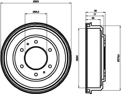 TEXTAR 94016300 Тормозной барабан для MITSUBISHI PAJERO/SHOGUN (Митсубиши/митсубиси Пажэро/шогун) TEXTAR 94016300 Тормозной барабан для MITSUBISHI PAJERO/SHOGUN (Митсубиши/митсубиси Пажэро/шогун)