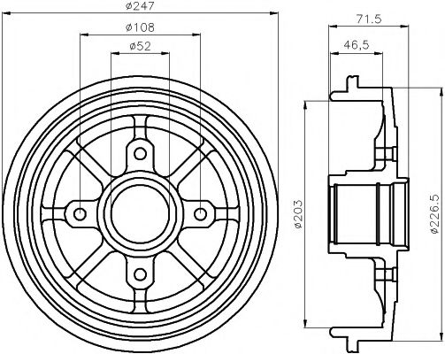 TEXTAR 94028200 Тормозной барабан для CITROËN CHANSON (CитроËн Чансон) TEXTAR 94028200 Тормозной барабан для CITROËN CHANSON (CитроËн Чансон)