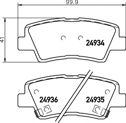 TEXTAR 2493401 Тормозные колодки для SSANGYONG KORANDO (Сан-янг/санянг Корандо) TEXTAR 2493401 Тормозные колодки для SSANGYONG KORANDO (Сан-янг/санянг Корандо)