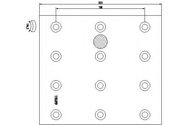 TEXTAR 1969901 Комплект тормозных башмаков, барабанные тормоза для NEOPLAN SPACELINER (Неоплан Спаcэлинэр)