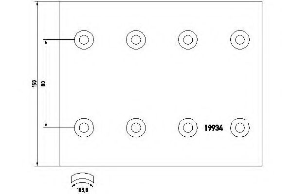 TEXTAR 1993402 Комплект тормозных башмаков, барабанные тормоза для RENAULT TRUCKS MANAGER (Рено трак Манагэр) TEXTAR 1993402 Комплект тормозных башмаков, барабанные тормоза для RENAULT TRUCKS MANAGER (Рено трак Манагэр)