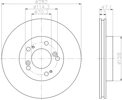 TEXTAR 92101000 Тормозной диск для HONDA ODYSSEY (Хонда Одъссэъ) TEXTAR 92101000 Тормозной диск для HONDA ODYSSEY (Хонда Одъссэъ)