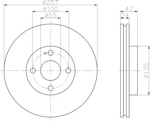 TEXTAR 92103100 Тормозной диск для TOYOTA (FAW) CROWN ROYAL (Тойота/тоета (фав) Cровн роял) TEXTAR 92103100 Тормозной диск для TOYOTA (FAW) CROWN ROYAL (Тойота/тоета (фав) Cровн роял)