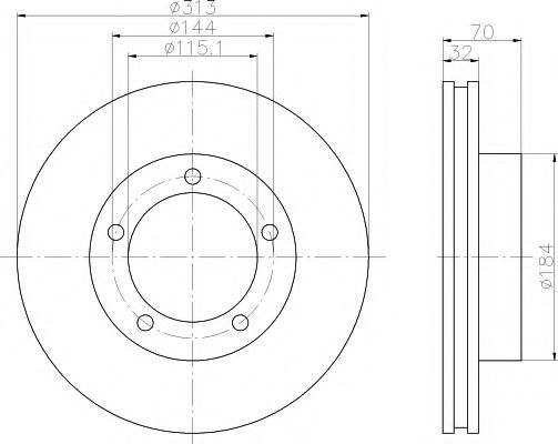 TEXTAR 92108100 Тормозной диск для TOYOTA (FAW) LAND CRUISER 100 (Тойота/тоета (фав) Ленд крузер 100) TEXTAR 92108100 Тормозной диск для TOYOTA (FAW) LAND CRUISER 100 (Тойота/тоета (фав) Ленд крузер 100)