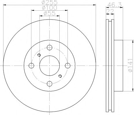 TEXTAR 92156100 Тормозной диск для DAIHATSU CHARADE (Дайхатсу Чарадэ) TEXTAR 92156100 Тормозной диск для DAIHATSU CHARADE (Дайхатсу Чарадэ)