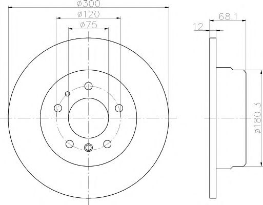 TEXTAR 92042500 Тормозной диск для BMW 7 (Бмв 7) TEXTAR 92042500 Тормозной диск для BMW 7 (Бмв 7)