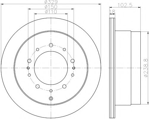 TEXTAR 92172803 Тормозной диск для TOYOTA (FAW) LAND CRUISER 100 (Тойота/тоета (фав) Ленд крузер 100) TEXTAR 92172803 Тормозной диск для TOYOTA (FAW) LAND CRUISER 100 (Тойота/тоета (фав) Ленд крузер 100)