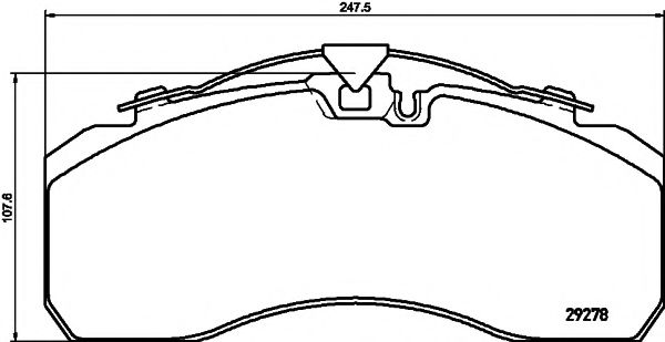 TEXTAR 2927801 Тормозные колодки для MERCEDES-BENZ ACTROS (Мэрcэдэс-бэнз Аcтрос) TEXTAR 2927801 Тормозные колодки для MERCEDES-BENZ ACTROS (Мэрcэдэс-бэнз Аcтрос)
