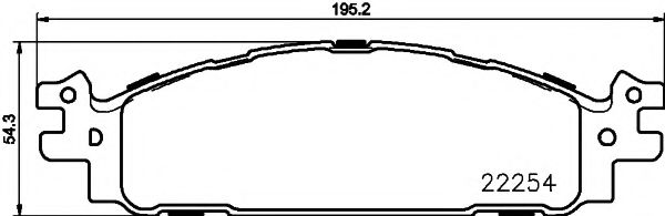 TEXTAR 2225401 Тормозные колодки для FORD-USA (Форд-уса) TEXTAR 2225401 Тормозные колодки для FORD-USA (Форд-уса)