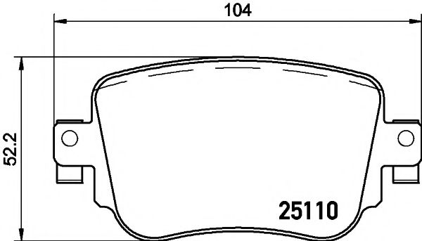 TEXTAR 2511001 Тормозные колодки для VOLKSWAGEN (Фольксваген) TEXTAR 2511001 Тормозные колодки для VOLKSWAGEN (Фольксваген)