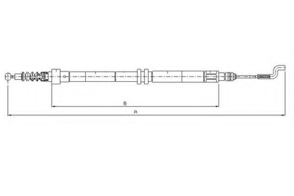 TEXTAR 44004400 Трос, стояночная тормозная система для VOLKSWAGEN T4 MULTIVAN (Фольксваген Т4 мултиvан) TEXTAR 44004400 Трос, стояночная тормозная система для VOLKSWAGEN T4 MULTIVAN (Фольксваген Т4 мултиvан)