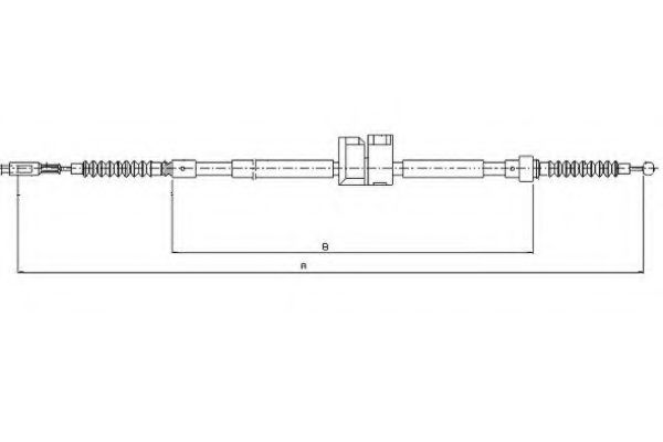 TEXTAR 44091700 Трос, стояночная тормозная система для AUDI A6 (Ауди А6) TEXTAR 44091700 Трос, стояночная тормозная система для AUDI A6 (Ауди А6)