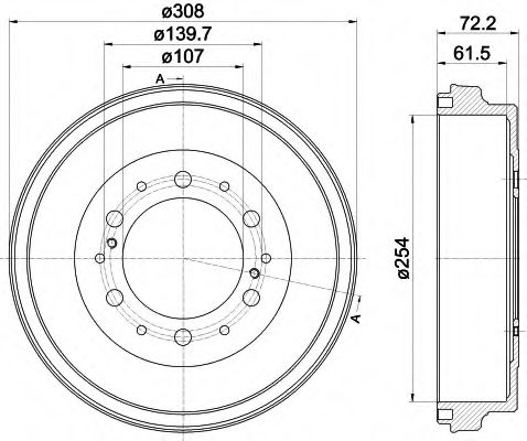 TEXTAR 94039900 Тормозной барабан для TOYOTA REGIUSACE (Тойота/тоета Рэгиусаcэ) TEXTAR 94039900 Тормозной барабан для TOYOTA REGIUSACE (Тойота/тоета Рэгиусаcэ)