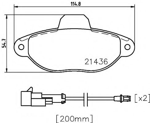 TEXTAR 2143609 Тормозные колодки для FIAT 500 (Фиат 500) TEXTAR 2143609 Тормозные колодки для FIAT 500 (Фиат 500)