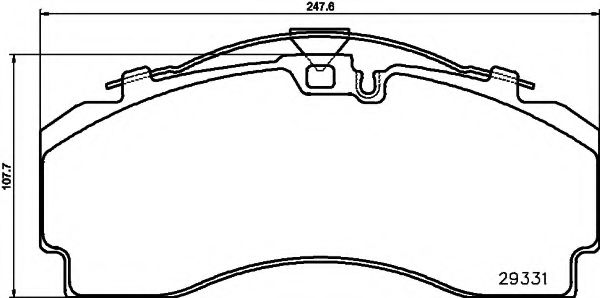TEXTAR 2933102 Тормозные колодки для SCANIA 4 BUS (Сканиа 4 бус) TEXTAR 2933102 Тормозные колодки для SCANIA 4 BUS (Сканиа 4 бус)