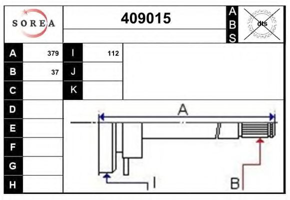 EAI 409015 Шарнирный комплект, приводной вал для VOLKSWAGEN SHARAN (Фольксваген Шаран) EAI 409015 Шарнирный комплект, приводной вал для VOLKSWAGEN SHARAN (Фольксваген Шаран)