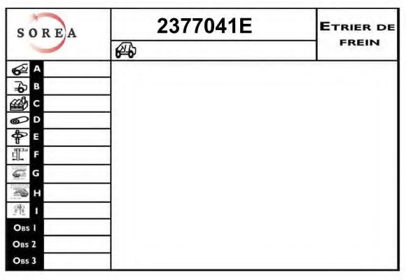 EAI 2377041E Тормозной суппорт для FORD (Форд) EAI 2377041E Тормозной суппорт для FORD (Форд)