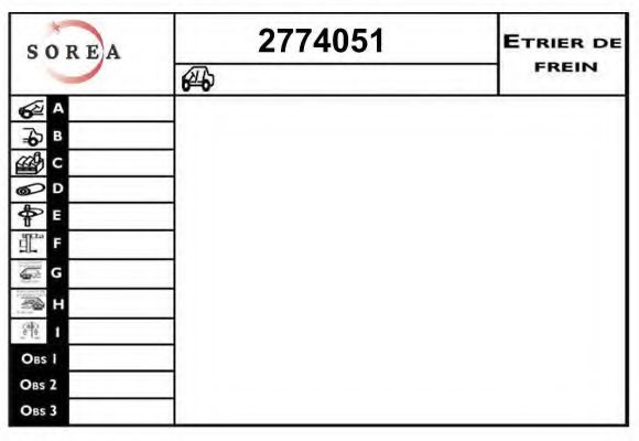 EAI 2774051 Тормозной суппорт для HYUNDAI H-1 / GRAND STAREX (Хендай Н1 / гранд старэx) EAI 2774051 Тормозной суппорт для HYUNDAI H-1 / GRAND STAREX (Хендай Н1 / гранд старэx)