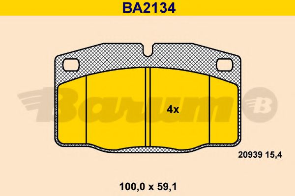 BARUM BA2134 Тормозные колодки для OPEL OMEGA A (Опель Омэга а) BARUM BA2134 Тормозные колодки для OPEL OMEGA A (Опель Омэга а)