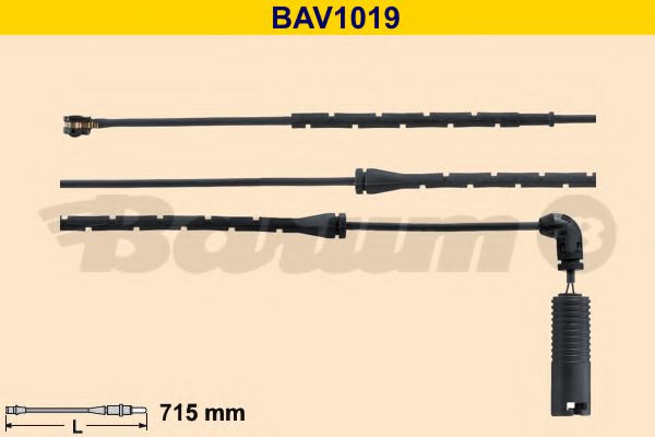 BARUM BAV1019 Сигнализатор, износ тормозных колодок для BMW (Бмв) BARUM BAV1019 Сигнализатор, износ тормозных колодок для BMW (Бмв)