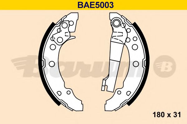 BARUM BAE5003 Тормозные колодоки для VOLKSWAGEN CORSAR (Фольксваген Cорсар) BARUM BAE5003 Тормозные колодоки для VOLKSWAGEN CORSAR (Фольксваген Cорсар)
