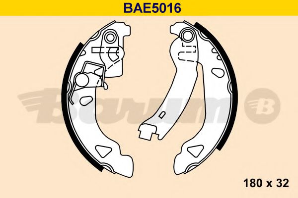 BARUM BAE5016 Тормозные колодоки 