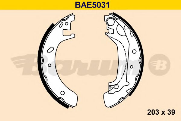 BARUM BAE5031 Тормозные колодоки для FORD (Форд) BARUM BAE5031 Тормозные колодоки для FORD (Форд)