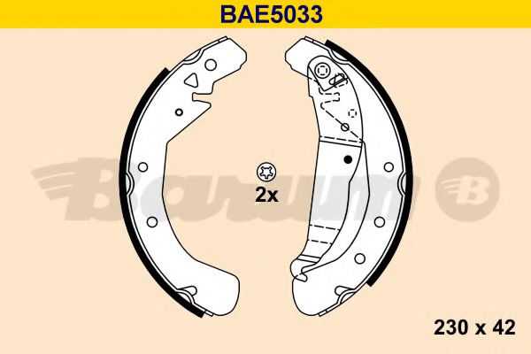 BARUM BAE5033 Тормозные колодоки для OPEL ASTRA H (Опель Астра н) BARUM BAE5033 Тормозные колодоки для OPEL ASTRA H (Опель Астра н)