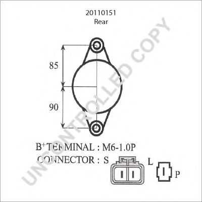 PRESTOLITE ELECTRIC 20110151 Генератор для MAZDA 323 ASTINA IV (Мазда 323 астина 4) PRESTOLITE ELECTRIC 20110151 Генератор для MAZDA 323 ASTINA IV (Мазда 323 астина 4)