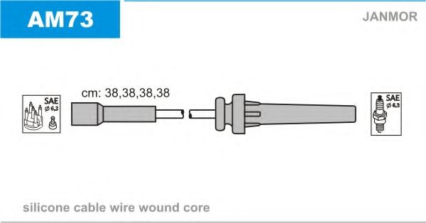 JANMOR AM73 Комплект проводов зажигания для CHRYSLER VOYAGER IV (Крайслер Вояджер 4) JANMOR AM73 Комплект проводов зажигания для CHRYSLER VOYAGER IV (Крайслер Вояджер 4)