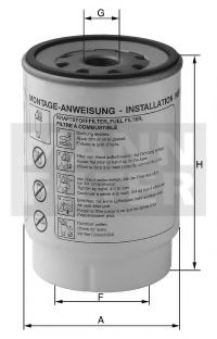 MANN-FILTER WK 940/26 Топливный фильтр для VOLVO B 12 (Вольво Б 12) MANN-FILTER WK 940/26 Топливный фильтр для VOLVO B 12 (Вольво Б 12)