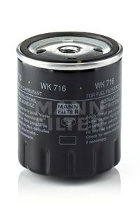 MANN-FILTER WK 716 Топливный фильтр для MERCEDES-BENZ T2/L (Мэрcэдэс-бэнз Т2/л) MANN-FILTER WK 716 Топливный фильтр для MERCEDES-BENZ T2/L (Мэрcэдэс-бэнз Т2/л)