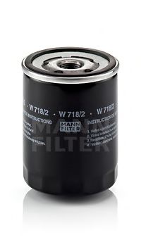 MANN-FILTER W 718/2 Масляный фильтр для FIAT TEMPRA (Фиат Тэмпра) MANN-FILTER W 718/2 Масляный фильтр для FIAT TEMPRA (Фиат Тэмпра)
