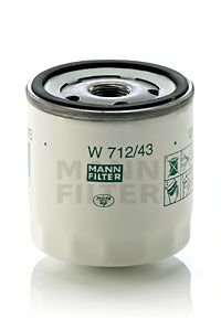 MANN-FILTER W 712/43 Масляный фильтр для ROVER (Ровер) MANN-FILTER W 712/43 Масляный фильтр для ROVER (Ровер)