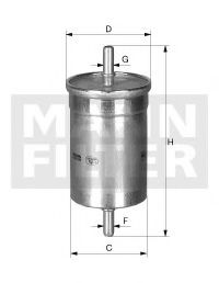 MANN-FILTER WK 48 Топливный фильтр для VOLKSWAGEN PANEL (Фольксваген Панэл) MANN-FILTER WK 48 Топливный фильтр для VOLKSWAGEN PANEL (Фольксваген Панэл)