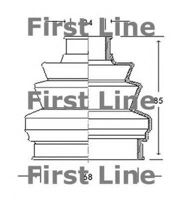 FIRST LINE FCB2042 Пыльник, приводной вал для FORD GRANADA (Форд Гранада) FIRST LINE FCB2042 Пыльник, приводной вал для FORD GRANADA (Форд Гранада)