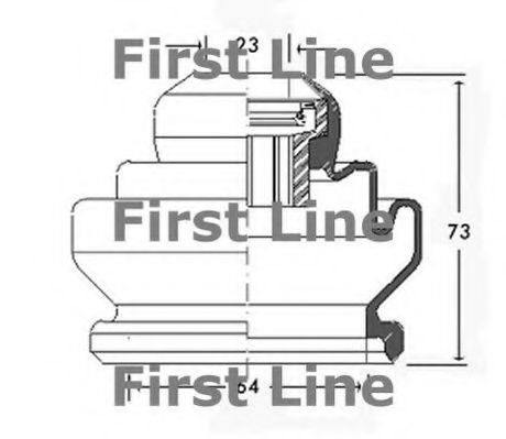 FIRST LINE FCB2440 Пыльник, приводной вал для SEAT (Сеат) FIRST LINE FCB2440 Пыльник, приводной вал для SEAT (Сеат)