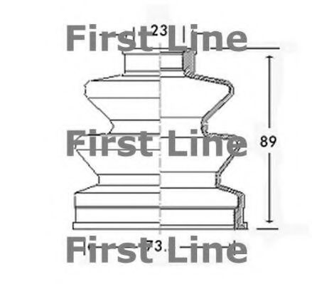 FIRST LINE FCB2457 Пыльник, приводной вал для MAZDA 626 II (Мазда 626 2) FIRST LINE FCB2457 Пыльник, приводной вал для MAZDA 626 II (Мазда 626 2)