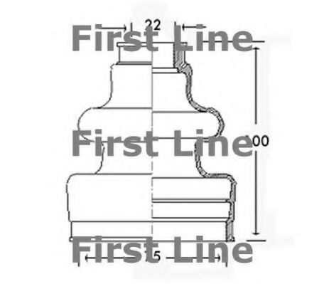 FIRST LINE FCB2495 Пыльник, приводной вал для PEUGEOT 309 II (Пежо 309 2) FIRST LINE FCB2495 Пыльник, приводной вал для PEUGEOT 309 II (Пежо 309 2)