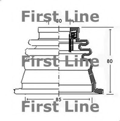 FIRST LINE FCB2542 Пыльник, приводной вал для RENAULT 9 (Рено 9) FIRST LINE FCB2542 Пыльник, приводной вал для RENAULT 9 (Рено 9)