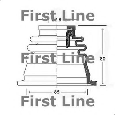 FIRST LINE FCB2544 Пыльник, приводной вал для RENAULT 9 (Рено 9) FIRST LINE FCB2544 Пыльник, приводной вал для RENAULT 9 (Рено 9)