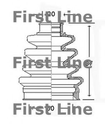 FIRST LINE FCB2588 Пыльник, приводной вал для ROVER 400 (Ровер 400) FIRST LINE FCB2588 Пыльник, приводной вал для ROVER 400 (Ровер 400)