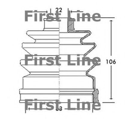 FIRST LINE FCB2613 Пыльник, приводной вал для AUDI 90 (Ауди 90) FIRST LINE FCB2613 Пыльник, приводной вал для AUDI 90 (Ауди 90)