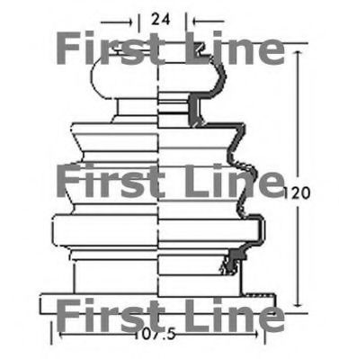 FIRST LINE FCB2682 Пыльник, приводной вал для AUDI 80 (Ауди 80) FIRST LINE FCB2682 Пыльник, приводной вал для AUDI 80 (Ауди 80)