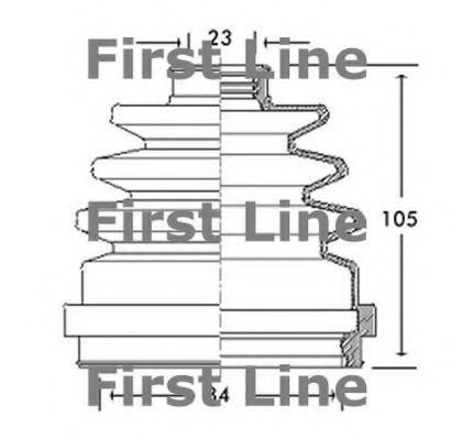 FIRST LINE FCB2695 Пыльник, приводной вал для NISSAN PRIMERA (Ниссан Примера) FIRST LINE FCB2695 Пыльник, приводной вал для NISSAN PRIMERA (Ниссан Примера)