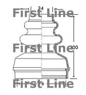 FIRST LINE FCB2736 Пыльник, приводной вал для PEUGEOT 407 (Пежо 407) FIRST LINE FCB2736 Пыльник, приводной вал для PEUGEOT 407 (Пежо 407)